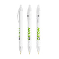 BIC® Wide Body Ecolutions® personalizzata — Bianco Frosted / Inchiostro Blu (esempio di personalizzazione)