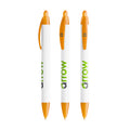 BIC® Wide Body Ecolutions® personalizzata — Arancio Frosted / Inchiostro Blu (esempio di personalizzazione)