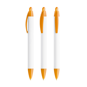 BIC® Wide Body Ecolutions® personalizzata — Arancio Frosted / Inchiostro Blu