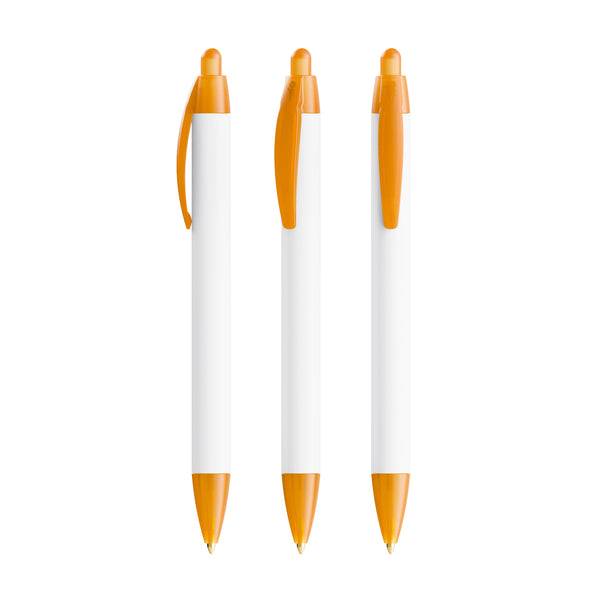 BIC® Wide Body Ecolutions® personalizzata — Arancio Frosted / Inchiostro Blu