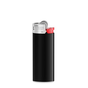 BIC® J25 personalizzato — Corpo nero / base bianca / forchetta rossa / cofano cromato