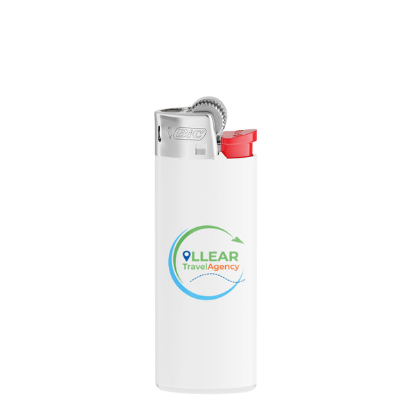BIC® J25 personalizzato — Corpo bianco opaco - base bianca - forcella rossa - cofano cromato (esempio di personalizzazione)