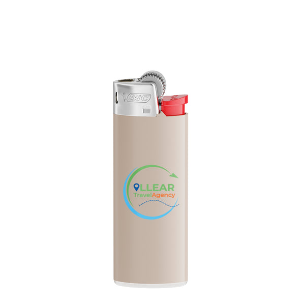 BIC® J25 personalizzato — Corpo grigio caldo - base bianca - forcella rossa - cofano cromato (esempio di personalizzazione)
