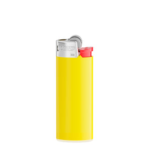 BIC® J25 personalizzato — Corpo giallo chiaro - base bianca - forcella rossa - cofano cromatico