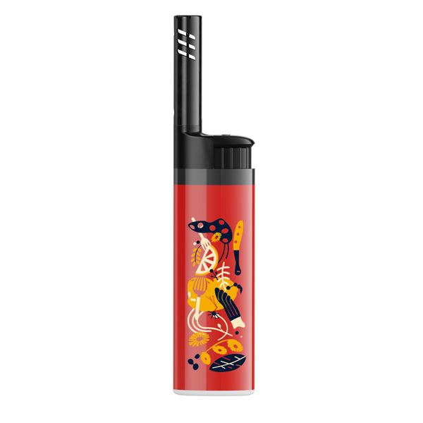 BIC® EZ Reach™ Accendino personalizzato — Rosso (esempio di personalizzazione)