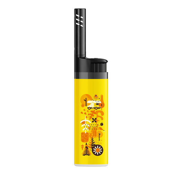 BIC® EZ Reach™ Accendino personalizzato — Giallo (esempio di personalizzazione)