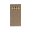 6 matite colorate in scatola kraft natural - personalizzabile con logo