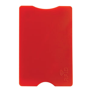 Porta carte rigido anti frode Rosso - personalizzabile con logo