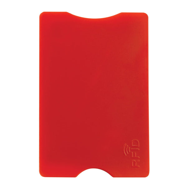 Porta carte rigido anti frode Rosso - personalizzabile con logo
