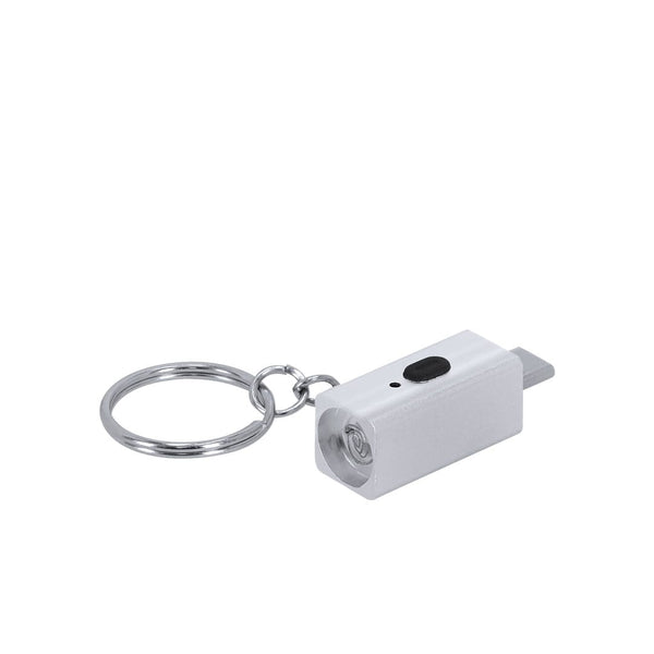 Accendino Elettrico Portachiavi Parris color argento - personalizzabile con logo