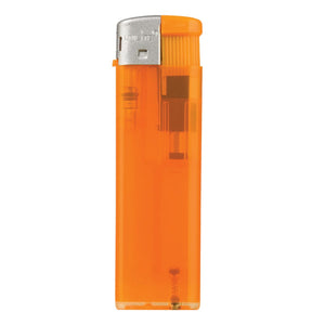 Accendino Torpedo Transparent arancione - personalizzabile con logo