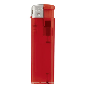 Accendino Torpedo Transparent rosso - personalizzabile con logo