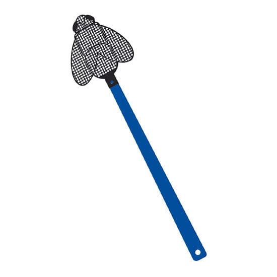 Acchiappa mosche colorato Blu / Nero - personalizzabile con logo