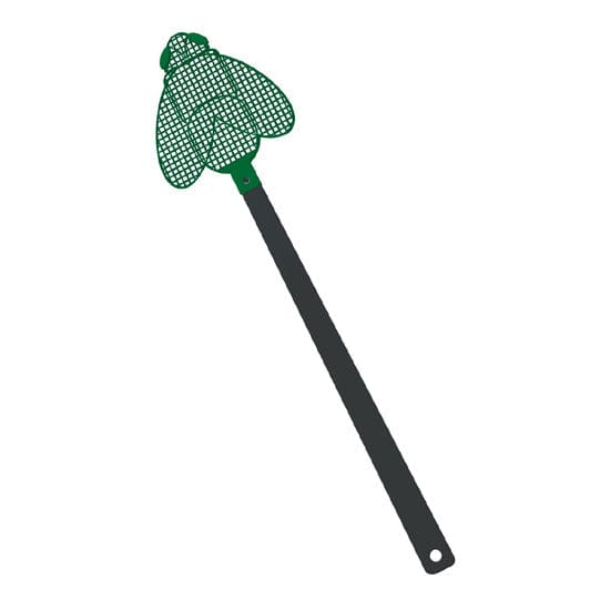 Acchiappa mosche colorato Nero / Verde - personalizzabile con logo