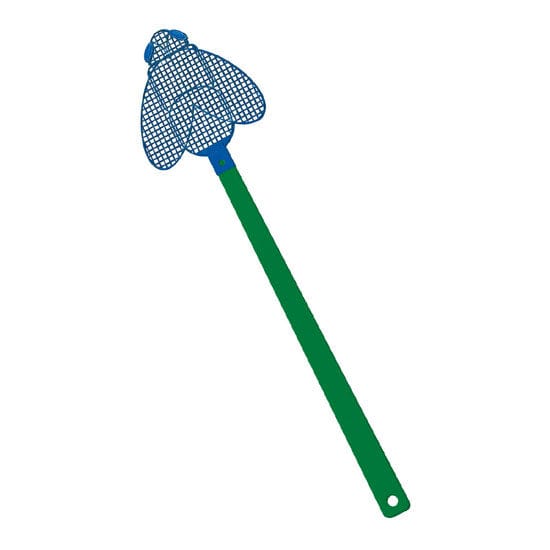 Acchiappa mosche colorato Verde / Blu - personalizzabile con logo