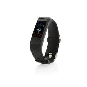 Activity tracker Sense Fit in TPU riciclato RCS nero - personalizzabile con logo