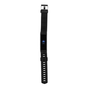 Activity tracker Sense Fit in TPU riciclato RCS nero - personalizzabile con logo