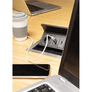 Adattatore da USB A a USB C color argento - personalizzabile con logo