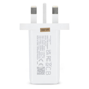 Adattatore di alimentazione Xoopar ICE-G 65W GaN con spina britannica - personalizzabile con logo