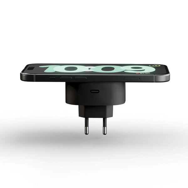 Adattatore di ricarica wireless Zens nero - personalizzabile con logo