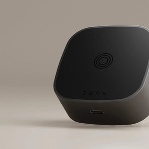 Adattatore di ricarica wireless Zens nero - personalizzabile con logo