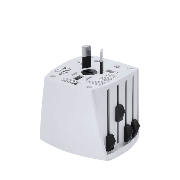 Adattatore Viaggio Universale Skross MUV MICRO bianco - personalizzabile con logo
