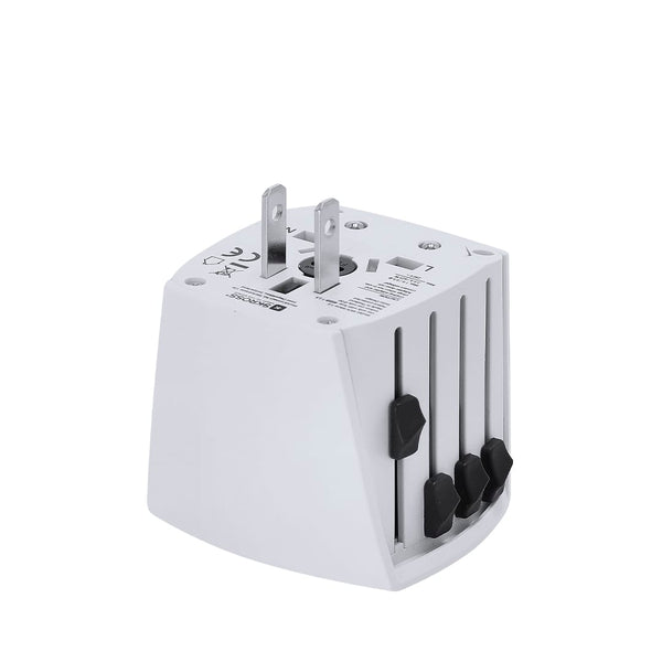 Adattatore Viaggio Universale Skross MUV MICRO bianco - personalizzabile con logo