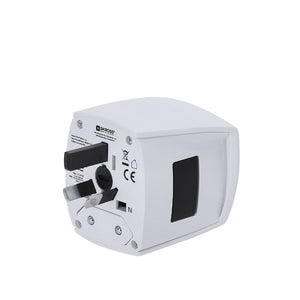 Adattatore Viaggio Universale Skross MUV MICRO bianco - personalizzabile con logo