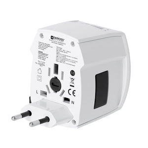 Adattatore Viaggio Universale Skross MUV USB 30W PD bianco - personalizzabile con logo