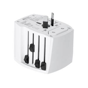 Adattatore Viaggio Universale Skross MUV USB 30W PD bianco - personalizzabile con logo