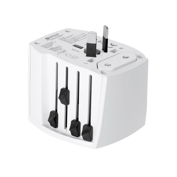 Adattatore Viaggio Universale Skross MUV USB 30W PD bianco - personalizzabile con logo