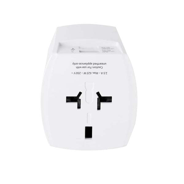Adattatore Viaggio Universale Skross MUV USB 30W PD bianco - personalizzabile con logo