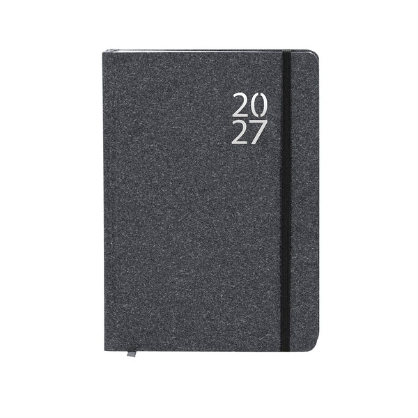 Agenda Florian nero - personalizzabile con logo
