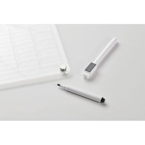 Agenda magnetica in acrilico Trasparente - personalizzabile con logo