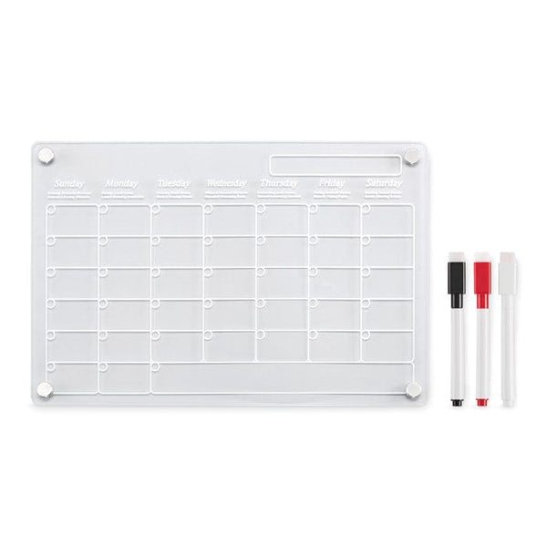 Agenda magnetica in acrilico Trasparente - personalizzabile con logo
