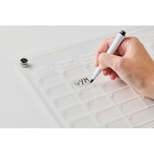 Agenda magnetica in acrilico Trasparente - personalizzabile con logo