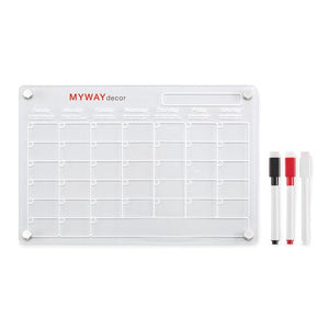 Agenda magnetica in acrilico Trasparente - personalizzabile con logo