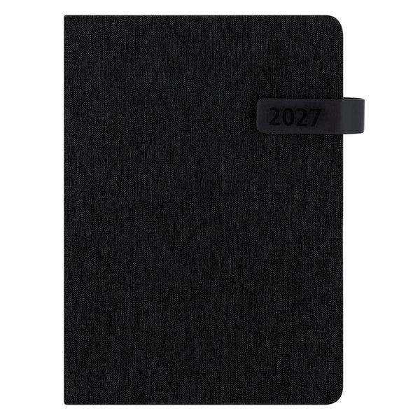 Agenda Mylok nero - personalizzabile con logo