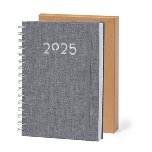 Agenda Sinclex grigio - personalizzabile con logo