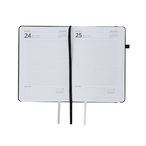 Agenda Velmont nero - personalizzabile con logo