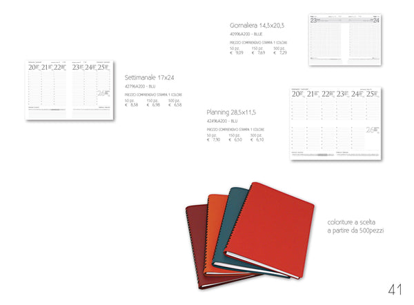 AGENDE FLEXY - Agende personalizzate flessibili Made in Italy - personalizzabile con logo