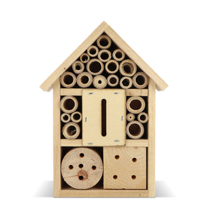 Albergo per insetti realizzato in legno FSC natural - personalizzabile con logo