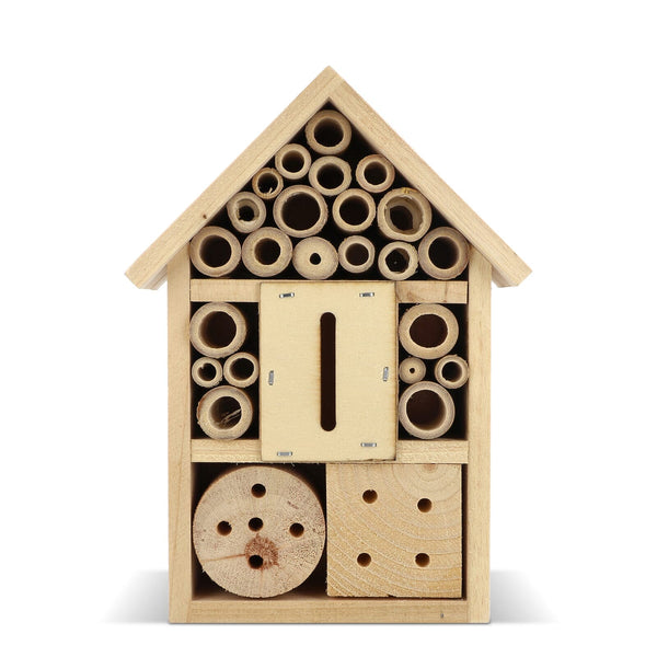 Albergo per insetti realizzato in legno FSC natural - personalizzabile con logo