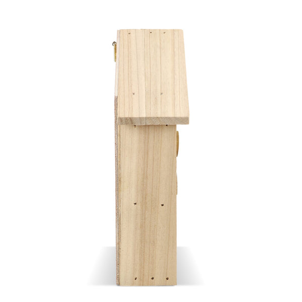 Albergo per insetti realizzato in legno FSC natural - personalizzabile con logo