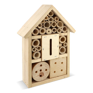 Albergo per insetti realizzato in legno FSC natural - personalizzabile con logo