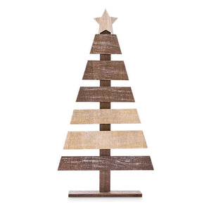 Albero di Natale abete in legno natural - personalizzabile con logo