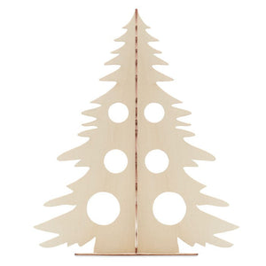 Albero di Natale fai da te beige - personalizzabile con logo