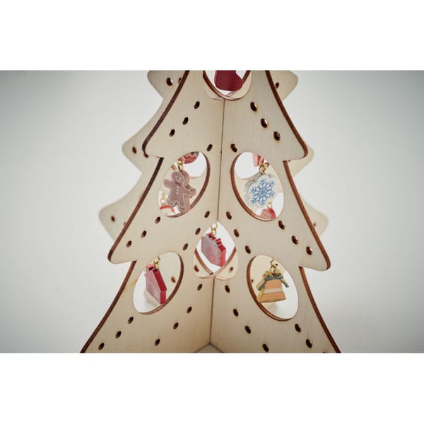 Albero di Natale in legno natural - personalizzabile con logo