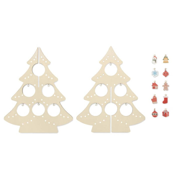 Albero di Natale in legno natural - personalizzabile con logo