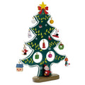 Albero di Natale in legno funny verde - personalizzabile con logo
